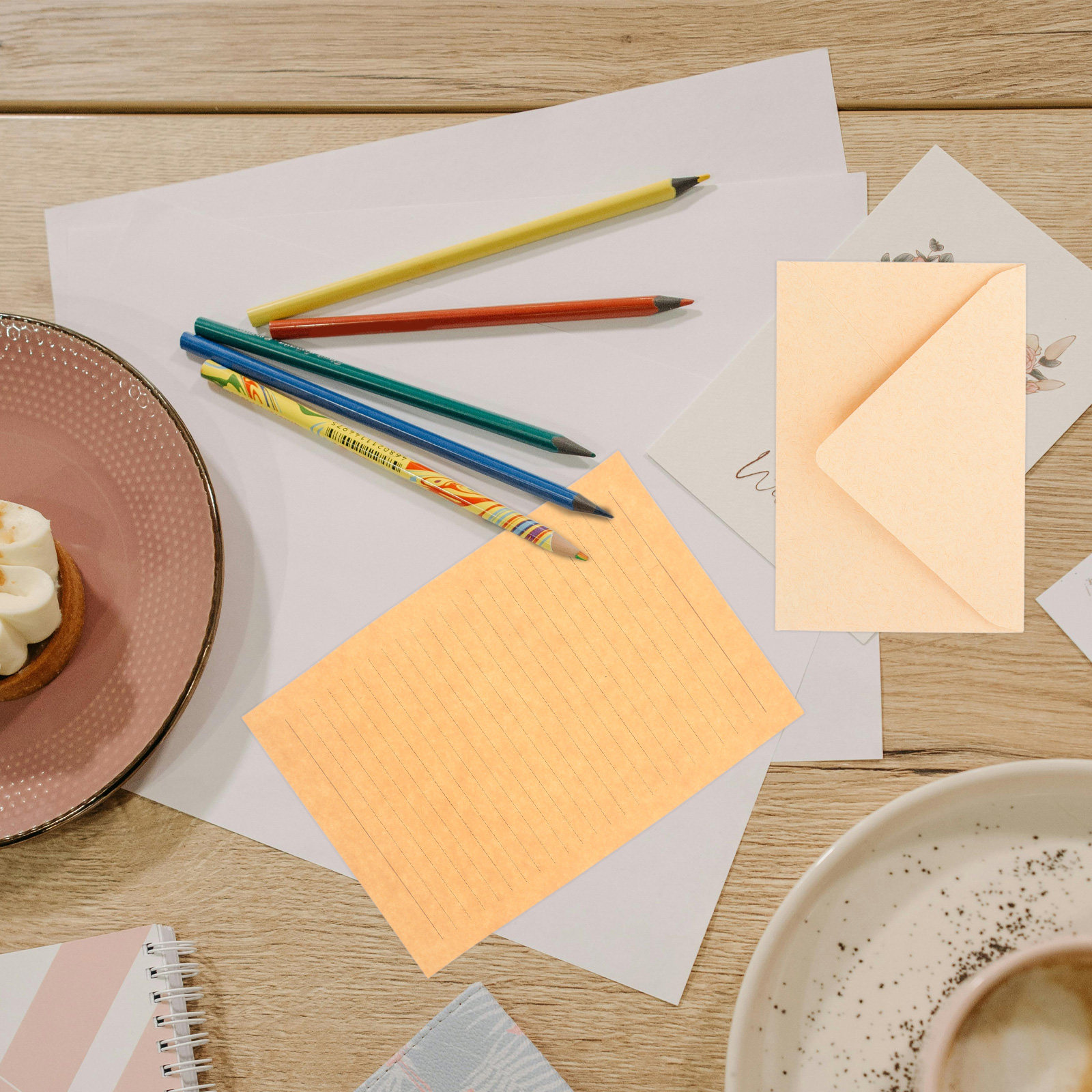 1セット：洗練されたヴィンテージ風のレターセット。罫線入りの - Wax Seal Letter Kit のレビューと価格