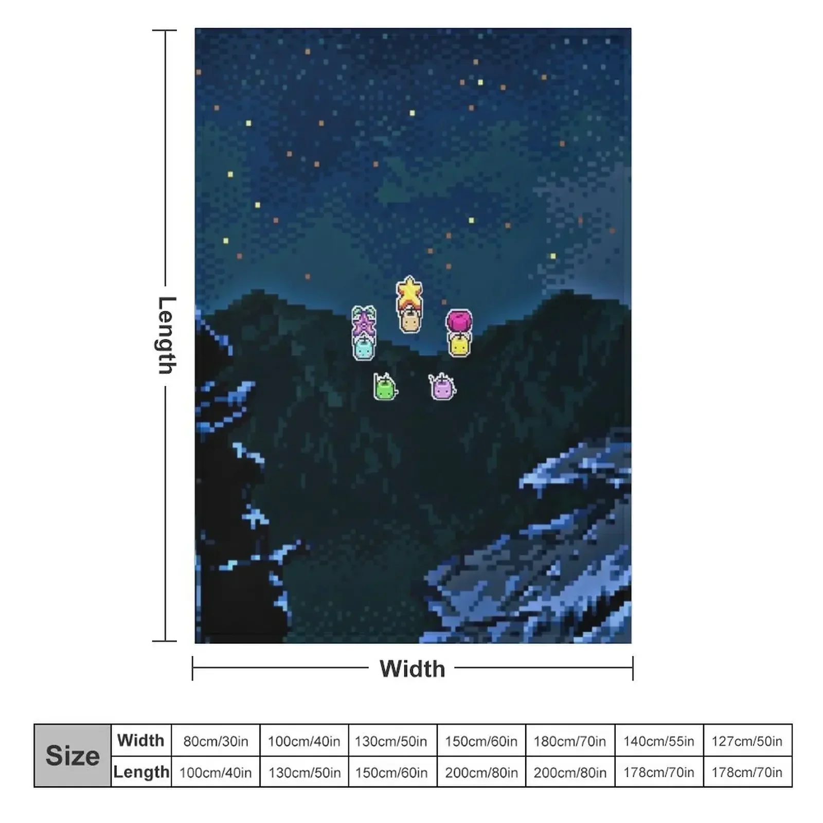 ジュニモスの夜空柄ブランケット。クリスマスギフトに最適。カス - Custom Night Sky のレビューと価格